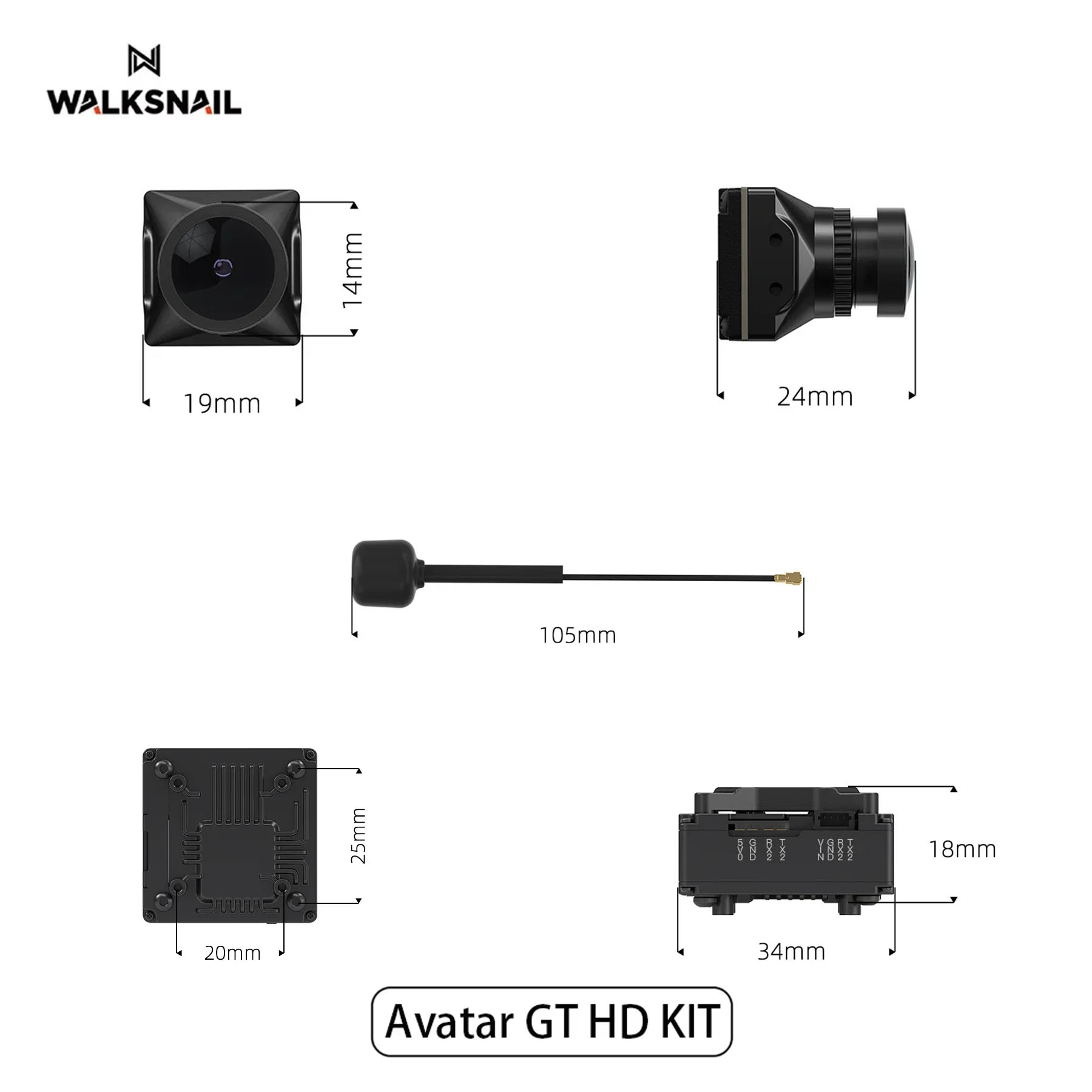 Walksnail Avatar GT HD KIT 2W  - Drone Racing Camera incelemesi ve fiyatı