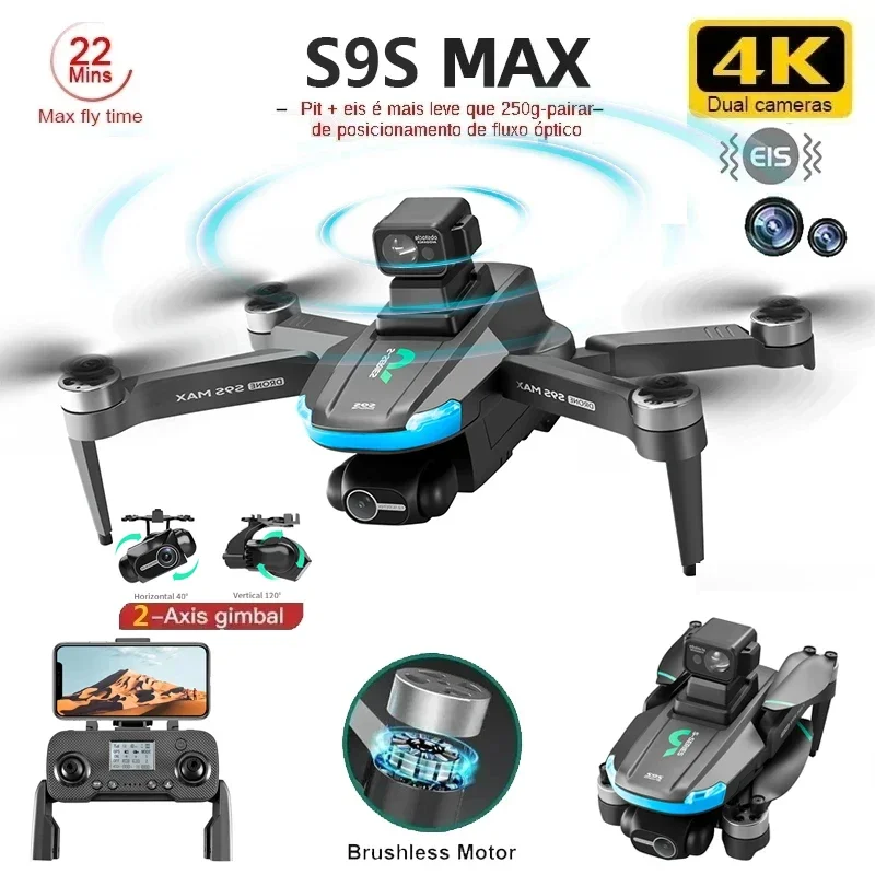 YENI S9S MAX MINI Drone 4K 2 E - Drone Racing Camera incelemesi ve fiyatı