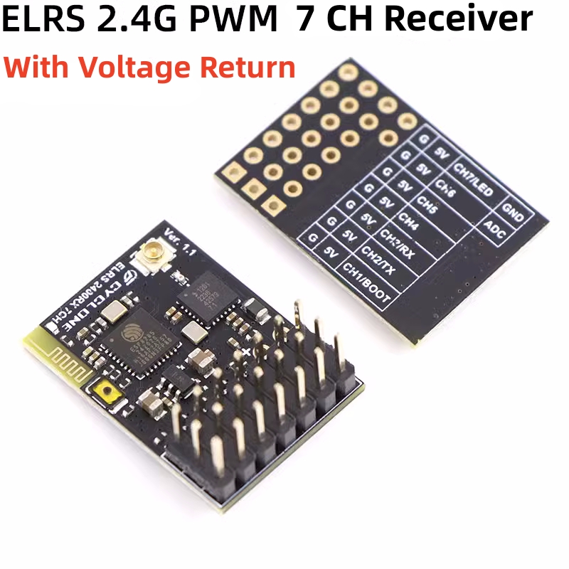 ELRS 2.4G PWM 7CH 6CH CRSF alı - Drone Racing Receiver incelemesi ve fiyatı