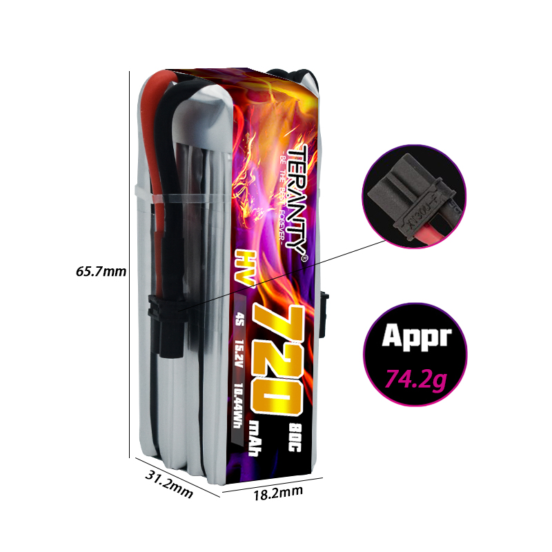 TERANTY 720mAh 4S 15.2V HV Lip - Drone Racing Battery incelemesi ve fiyatı